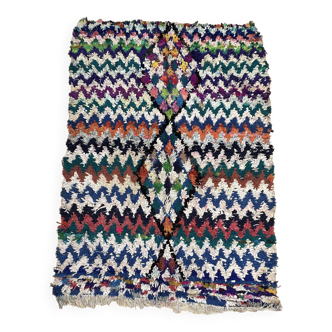Colorful Boucherouite Moroccan rug - 240 x 165 cm