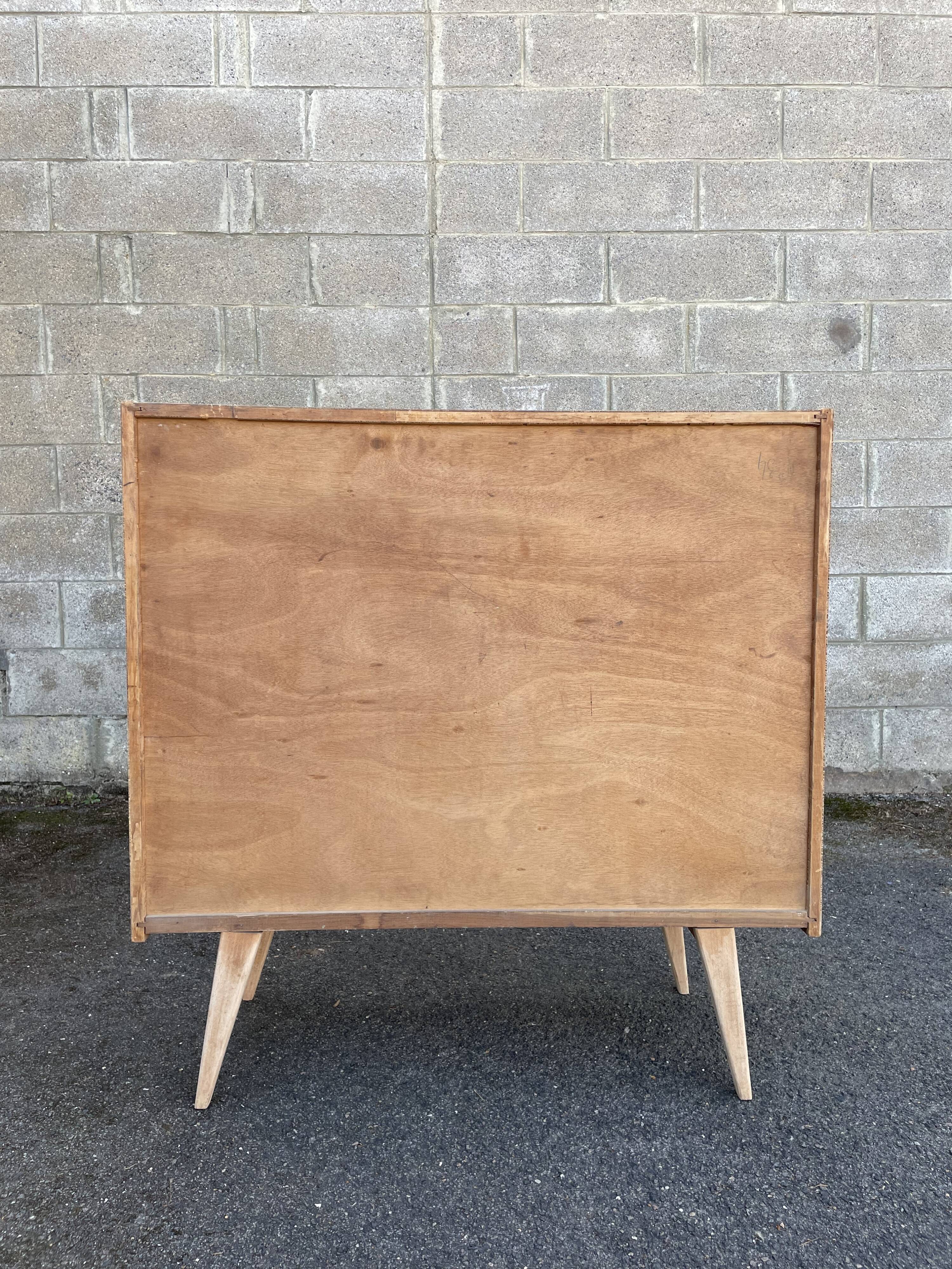 Commode vintage années 1950, pieds compas