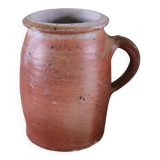 Round-handled terracotta pot vase