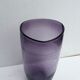 Vase en verre bullé soufflé violet