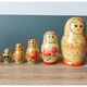 Serie 8 anciennes poupées russes