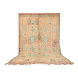 Large Vintage Boujaad Rug 207 x 325 cm - Peach Moroccan rug - Berber Rug