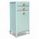 Vintage gray green bathroom chest of drawers