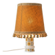 Vintage 1970 table lamp – Opaline base with floral print & shade f