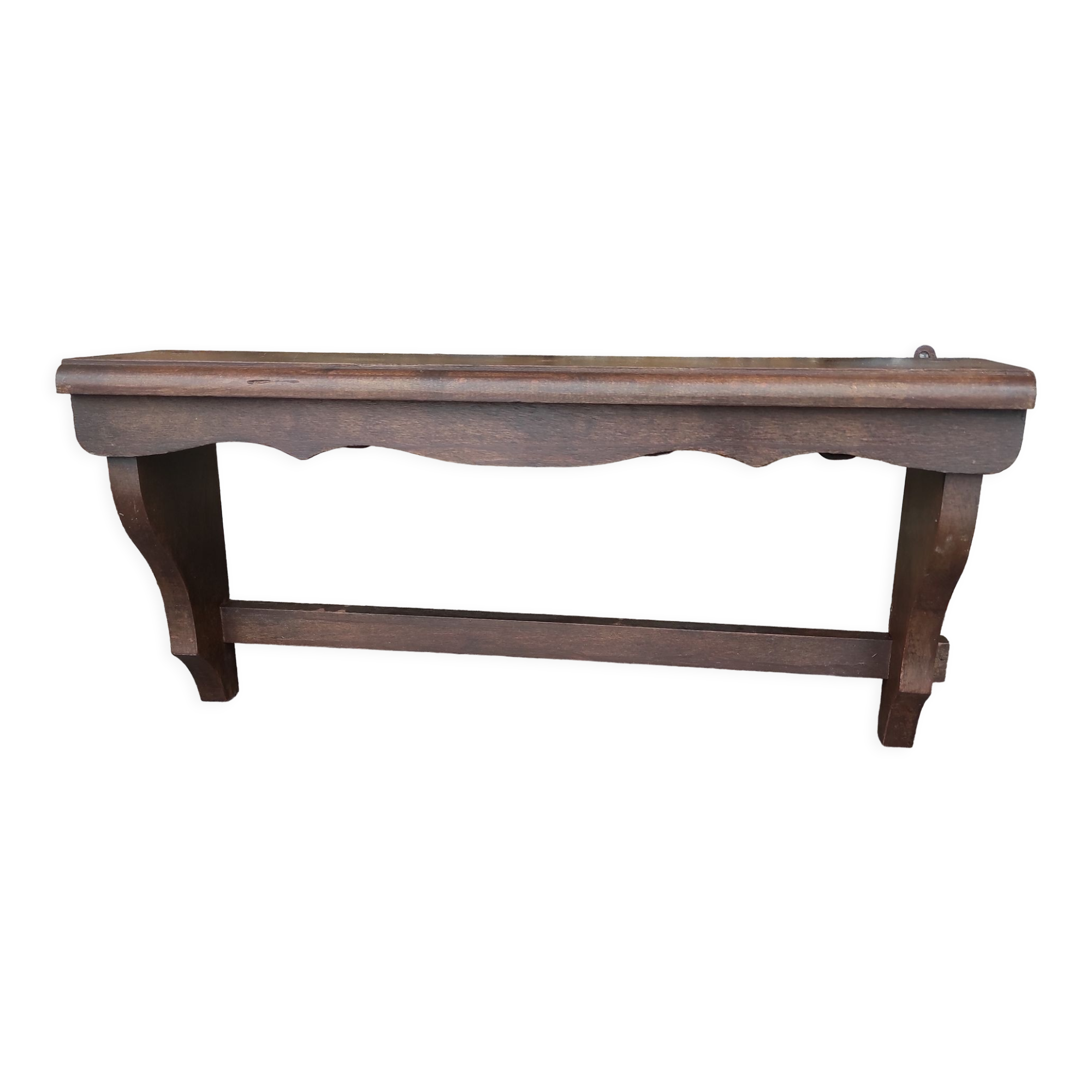 Wall shelf pan holder