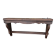Wall shelf pan holder