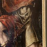 Fragment of an oil on panel, 18th century