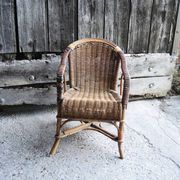 Fauteuil ancien en rotin pour enfant