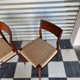 Set of 5 chairs from the 50s designed by Georg Leowald