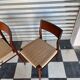 Set of 5 chairs from the 1950s designed by Georg Leowald.
