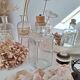 Glass bottle and cork stopper