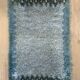 Vintage Swedish Wool Rya Rug Woven Handmade Signed S.L 1960s