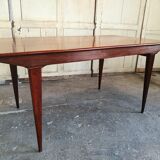Scandinavian dining table in rosewood