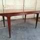 Scandinavian dining table in rosewood
