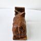 Serre-Livres Ancien Art Déco Forme Zébus Buffles Bois Sculpté