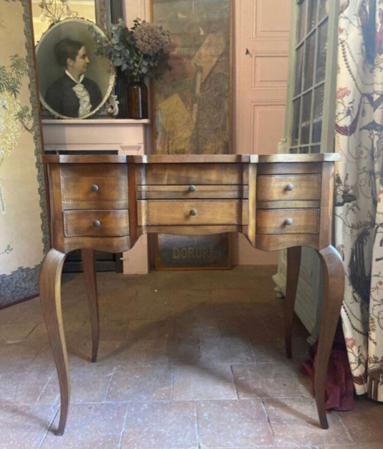 Coiffeuse ancienne époque 1900 en cerisier