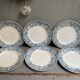 6 assiettes plates Terre de Fer, St Amand