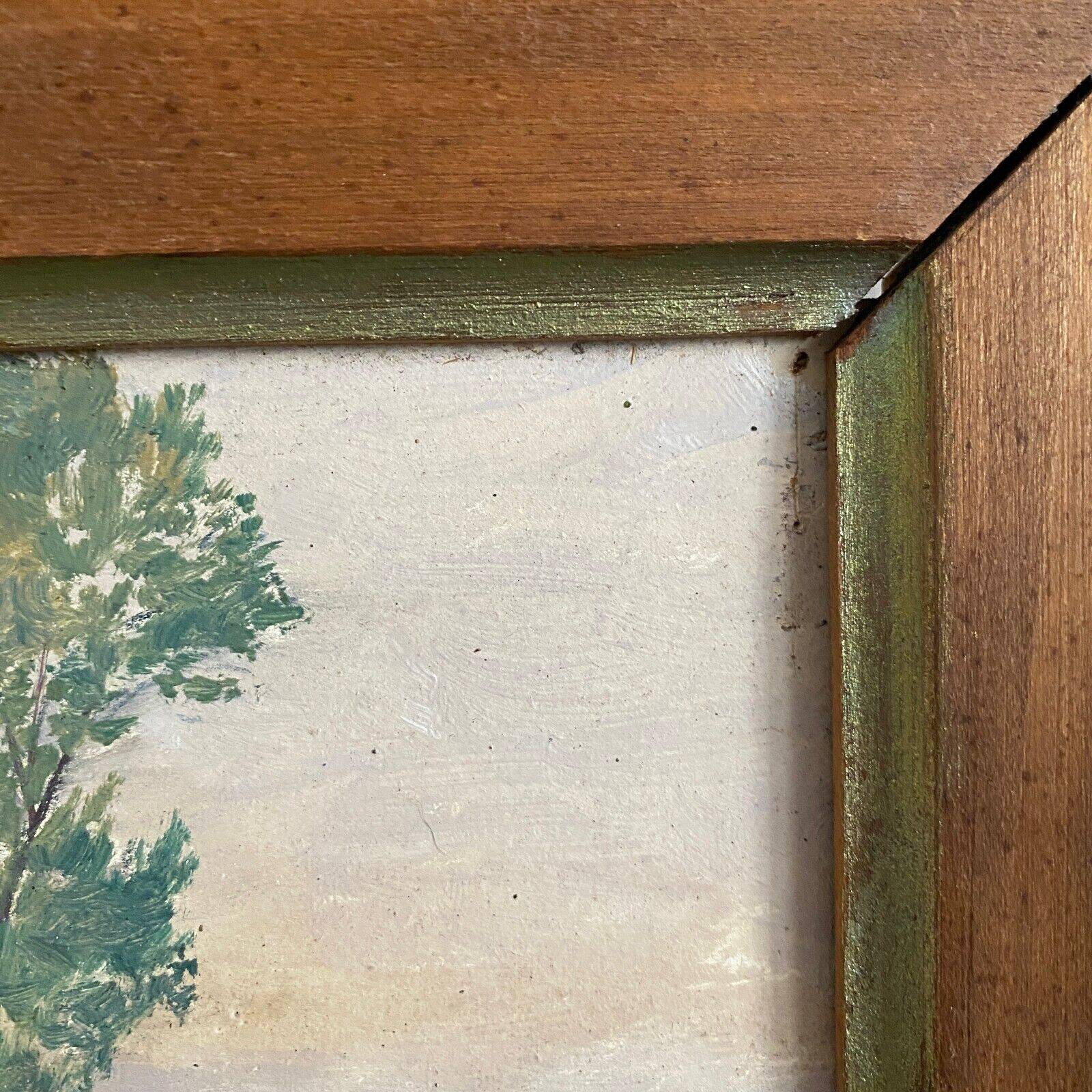 Oil on cardboard depicting a castle by E. Stefanski 20th century