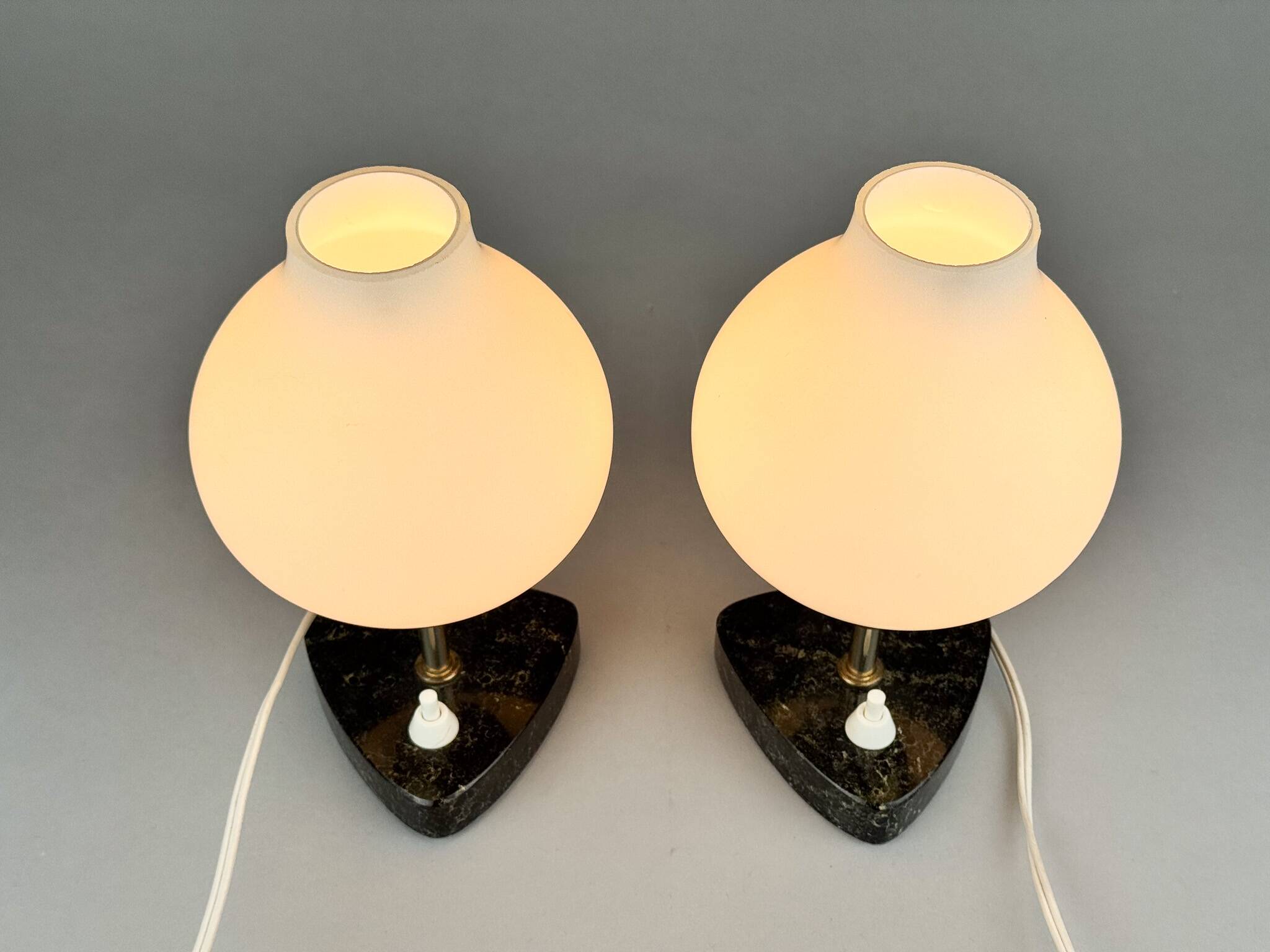Pair of mid-century table or bedside lamps