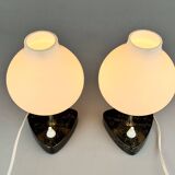 Paire de lampes de table ou de chevet du milieu du siècle