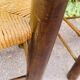 Paire de chaises bois et paillage