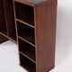 Wall-hung bookcase - hand-polished mahogany - shelf sections - 1890s