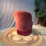 Velvet toad armchair