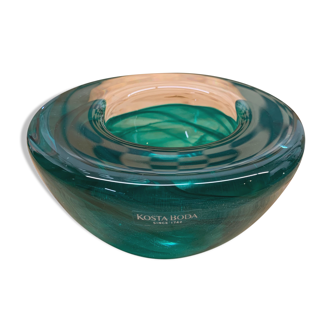 Glass Atoll Bowl by Anna Ehrner for Kosta Boda, Sweden, 1980s,