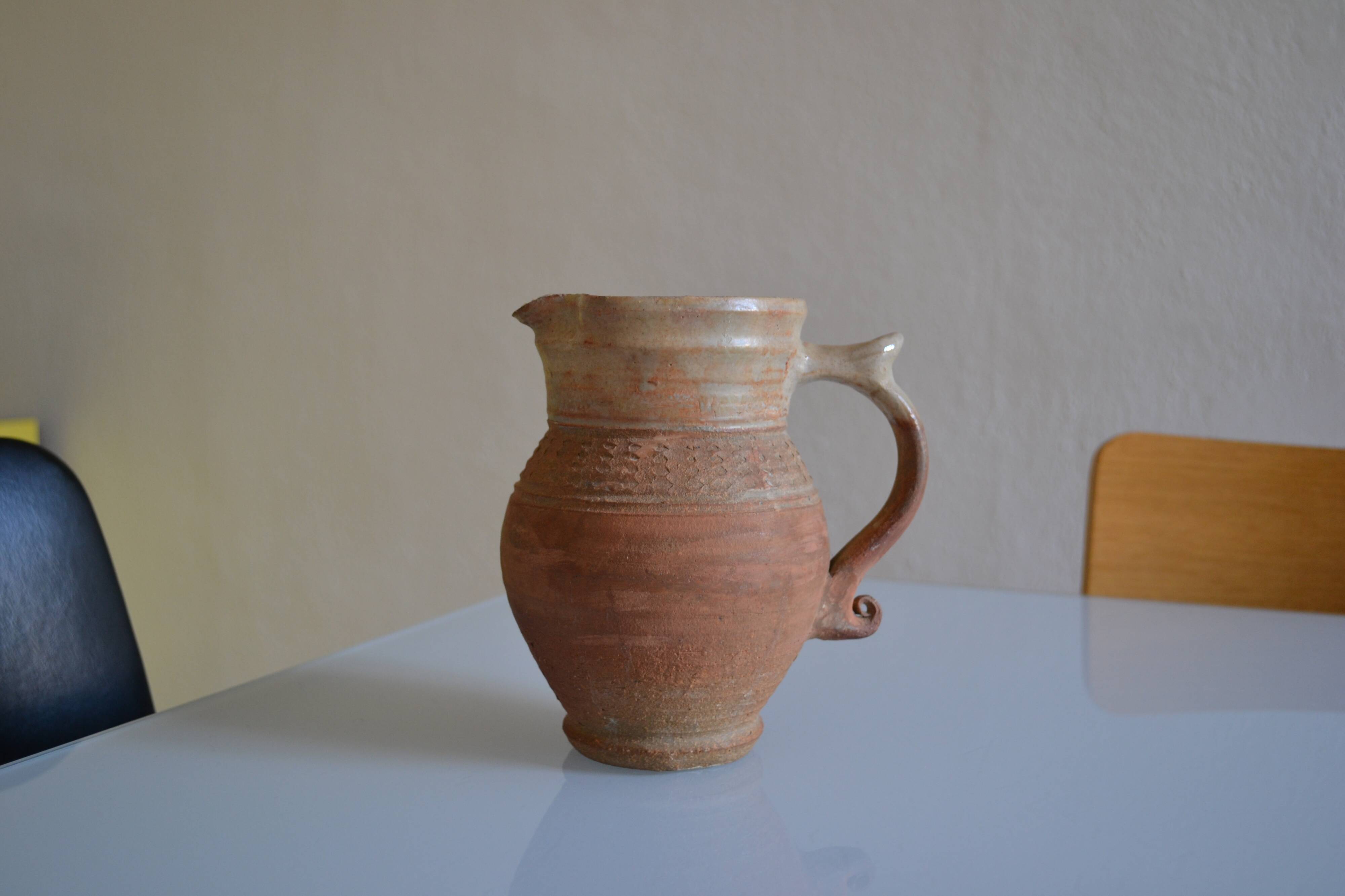 Old terracotta pitcher France