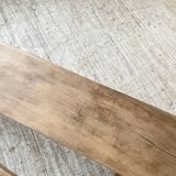 Oak farmhouse table and its two benches