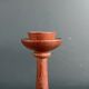 Carved wooden candlestick - 17.5cm