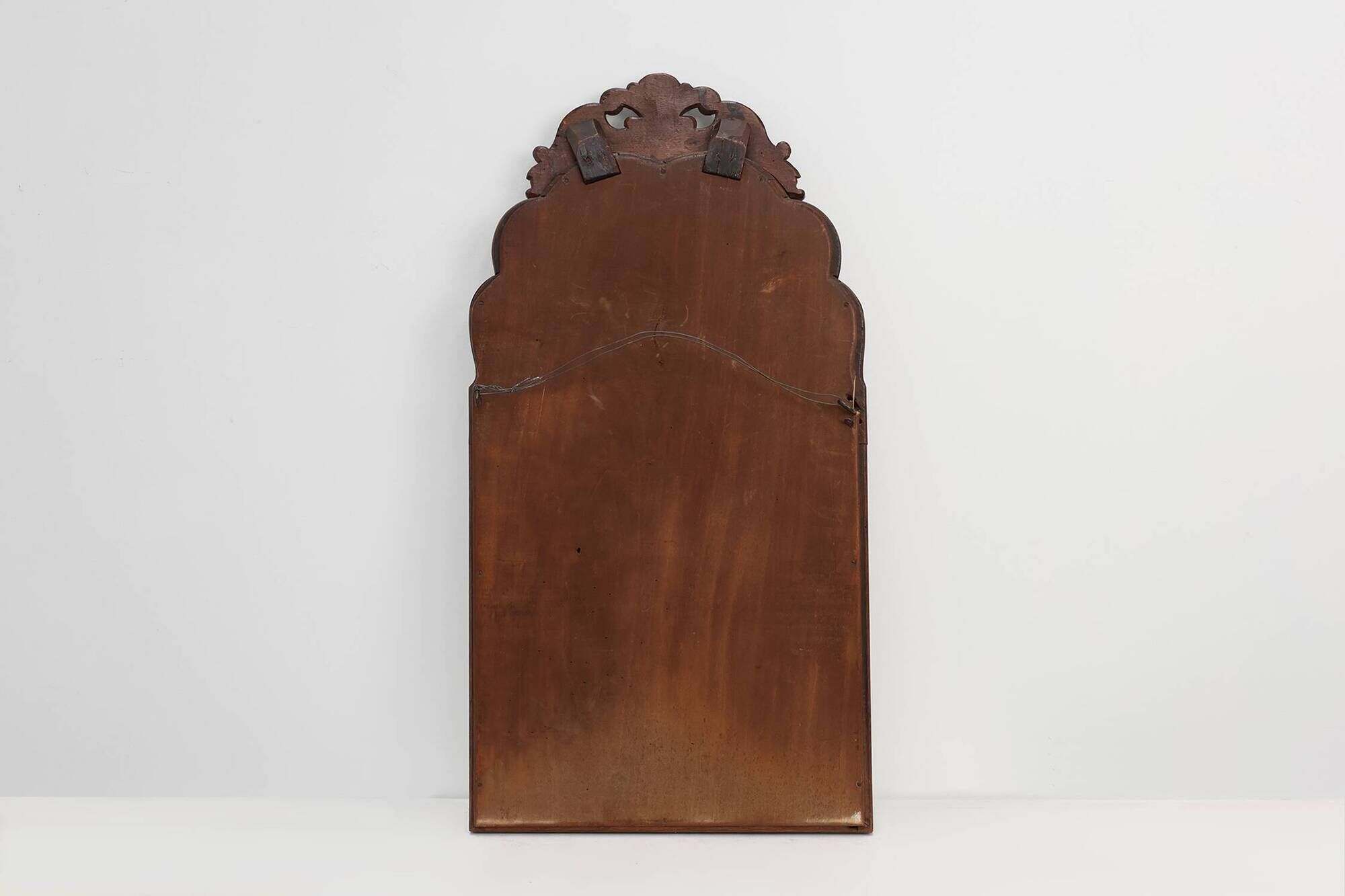 Louis XV style scalloped root veneer mirror, France late 19th century