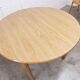 Danish ensemble transformable table 114 cm / 154 + 4 modernist chairs from the 1970s.
