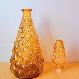Amber Empoli glass carafe 70s