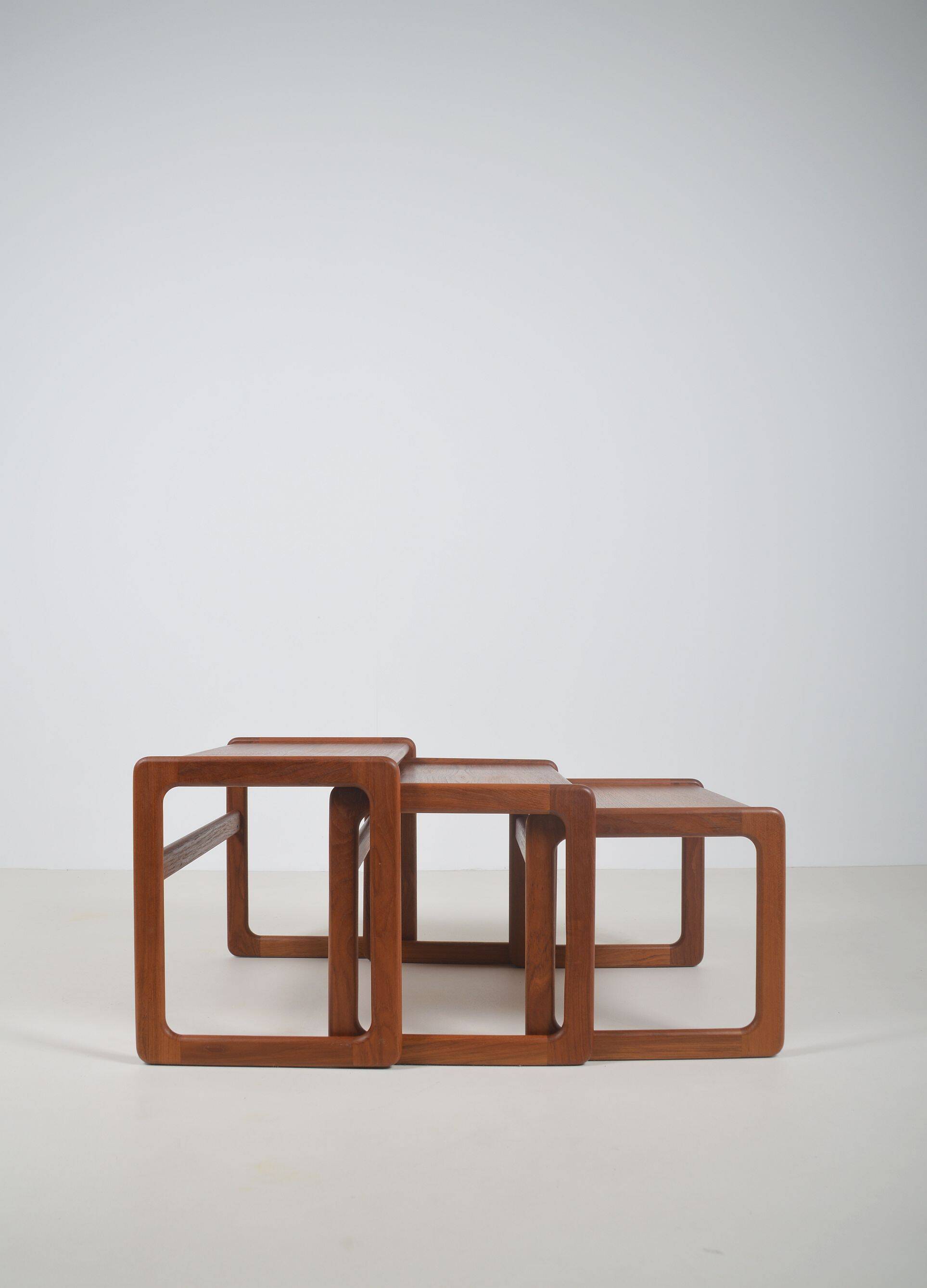 Set of Danish nesting tables in teak, 1960s