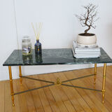 Green marble coffee table 60