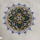 French vintage cake plate or cake stand for desserts or fruit, Sarreguemines, mod. Myosotis