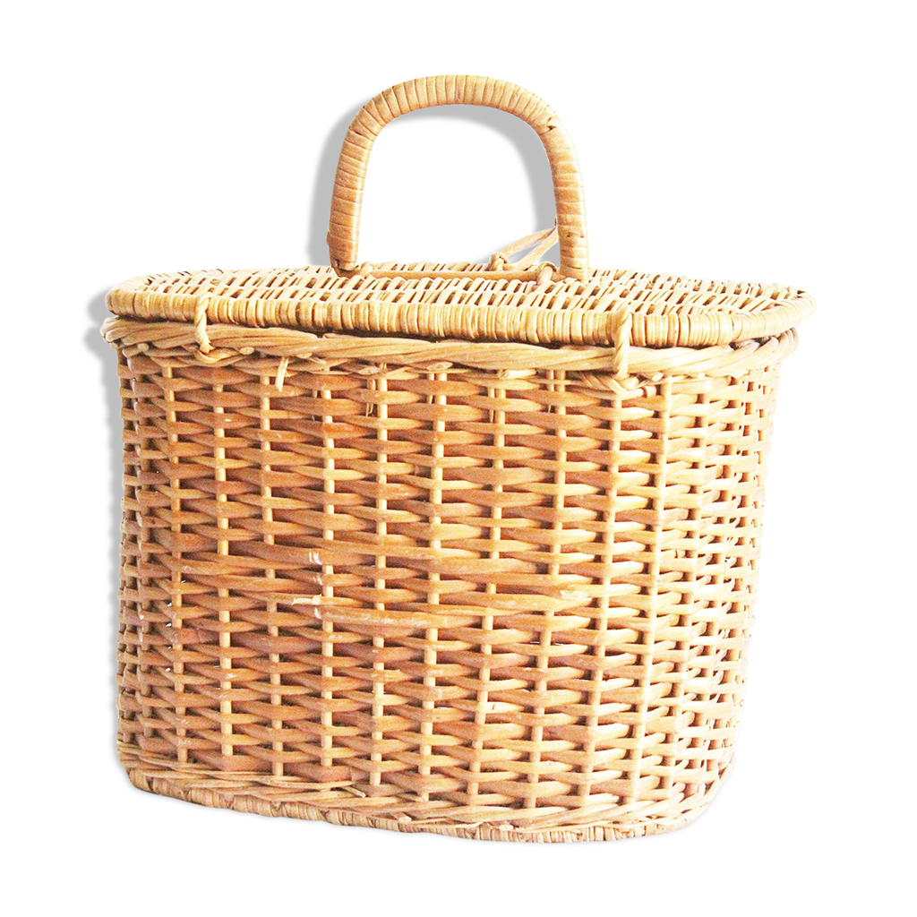 Ancien Panier De Pêche En Osier - Creel Vintage - Pêcheur Collection