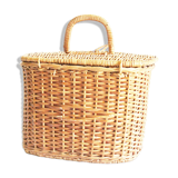 Old wicker fishing basket