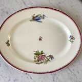 oval dish Villeroy & Boch La Louvière Belgian manufacture in Iron Earth early twentieth century