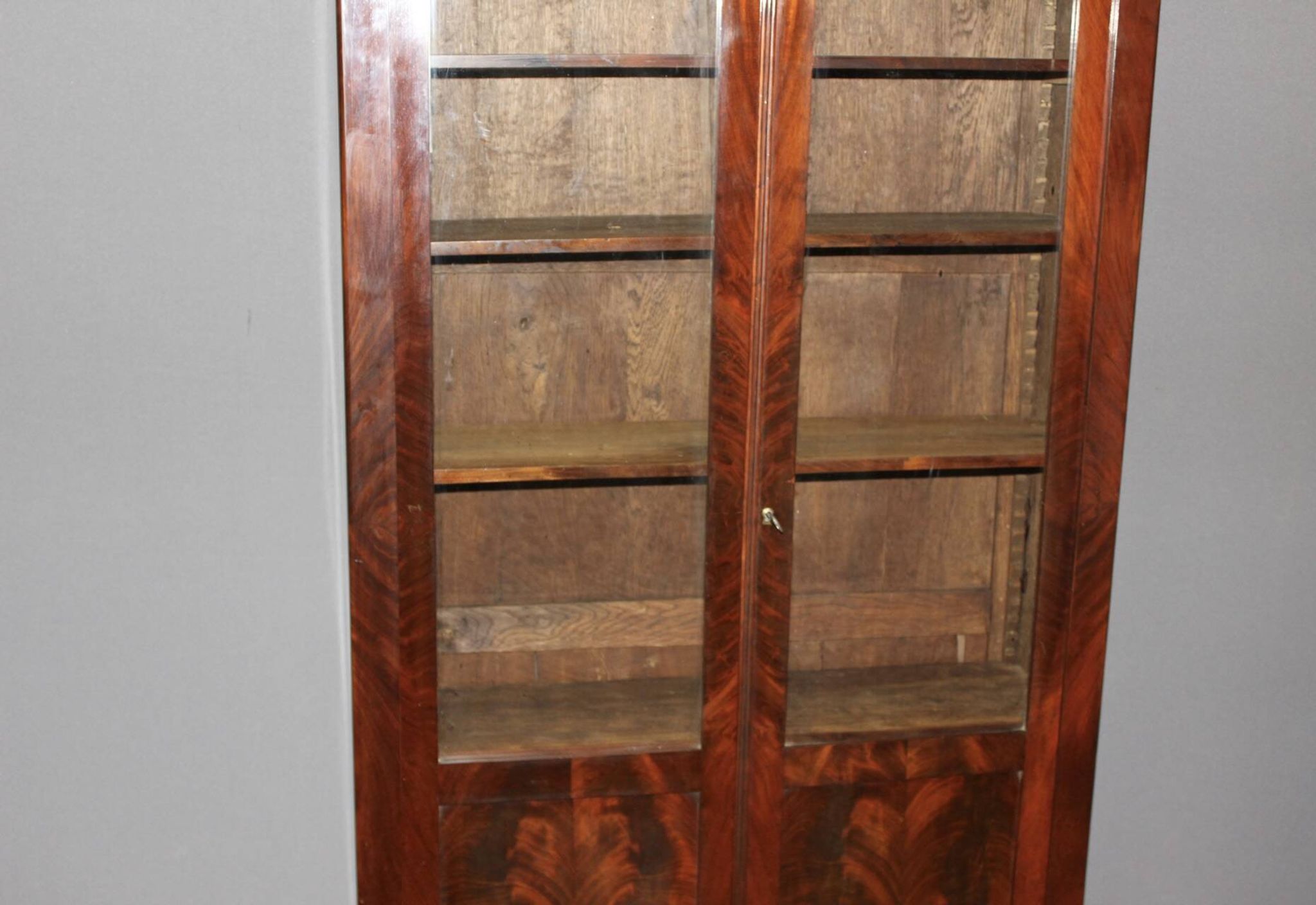 Louis Philippe Library in Mahogany 19th Century