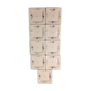 Lot de neuf assiettes Villeroy