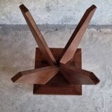 Paire tabourets  bois massif