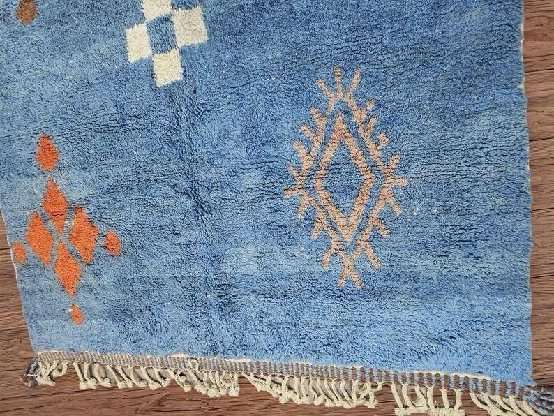 Natural handmade Moroccan rug 3 x 2 m