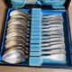 Set 12 small spoons silver metal debu xxe