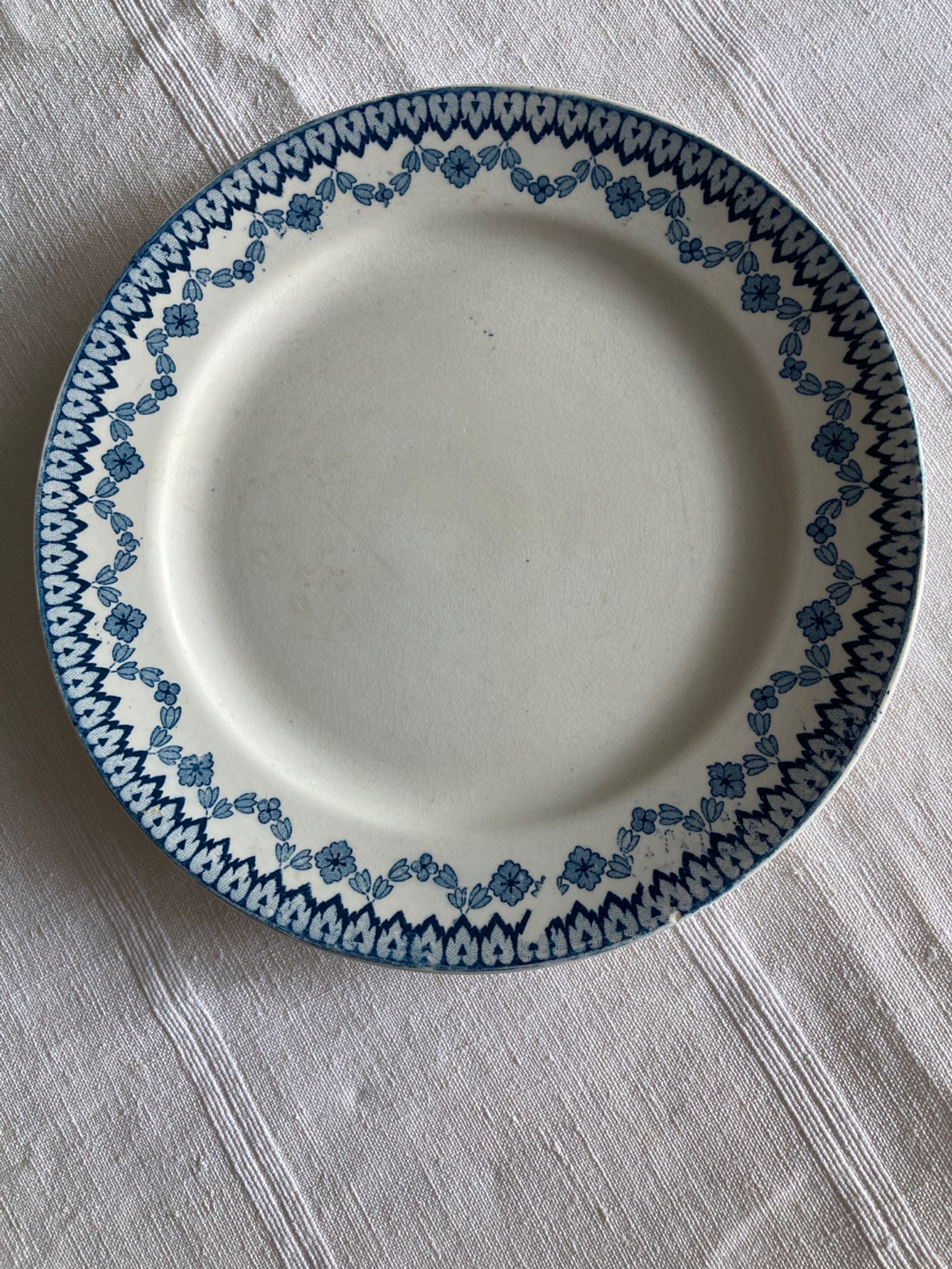 Assiette à dessert Sarreguemines Arras