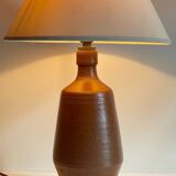 Vintage glazed stoneware lamp from Portugal.