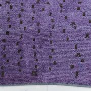 Purple & Brown Polka Dot Kilim Rug, 206x263Cm