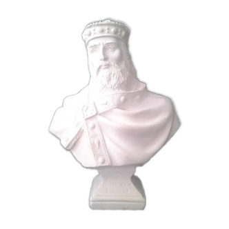 Charlemagne bust in molding plate H:15cm