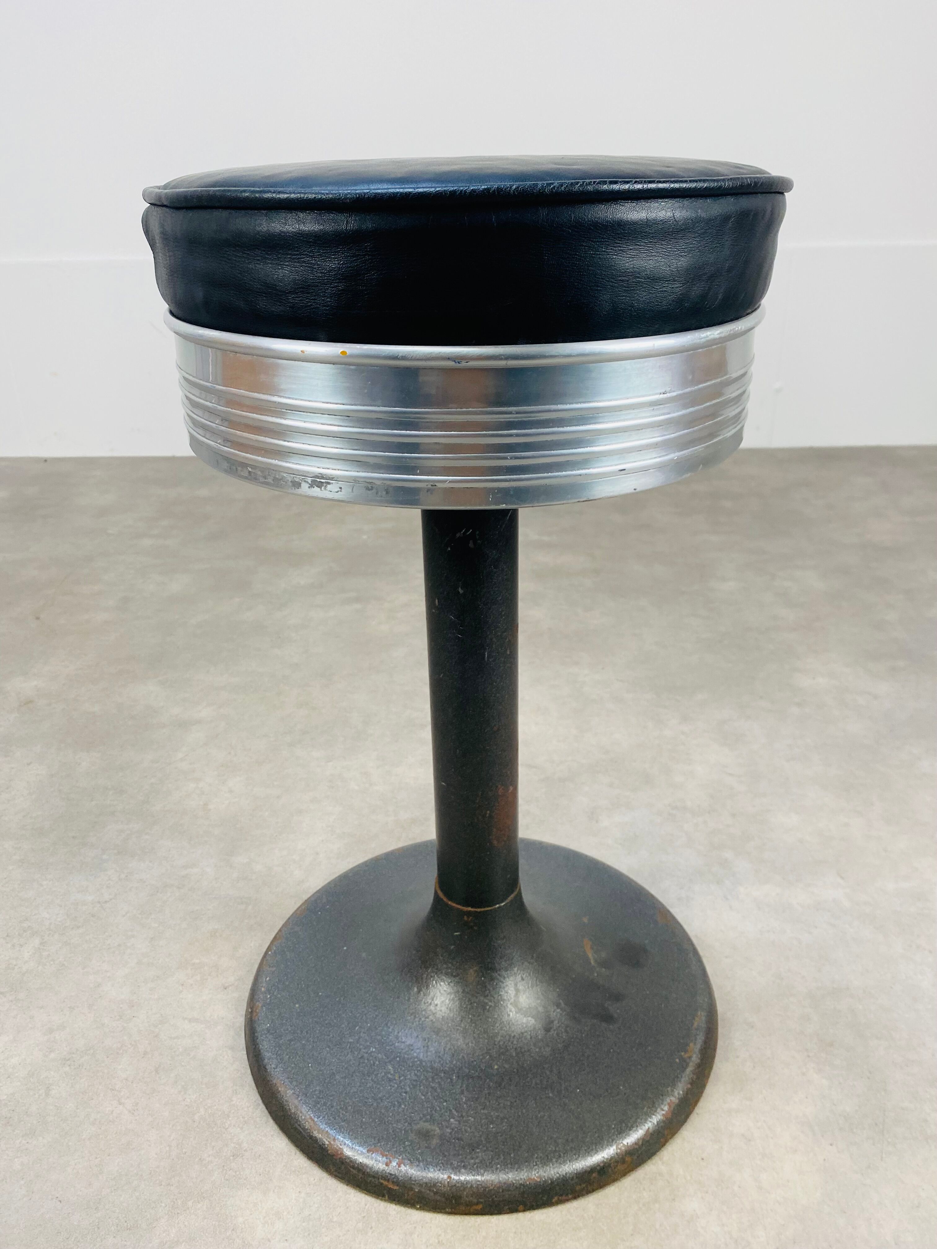 Vintage industrial style dining stool by trewa